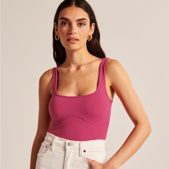 Abercrombie u0026 Fitch | Tops | Abercrombie Fitch Seamless Fabric Corset  Squareneck Tank | Poshmark